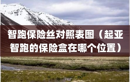 智跑保险丝对照表图（起亚智跑的保险盒在哪个位置）