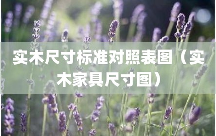 实木尺寸标准对照表图（实木家具尺寸图）