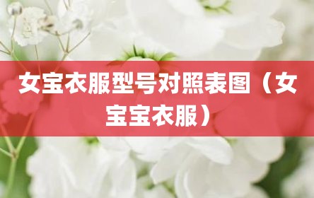 女宝衣服型号对照表图（女宝宝衣服）