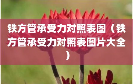 铁方管承受力对照表图（铁方管承受力对照表图片大全）