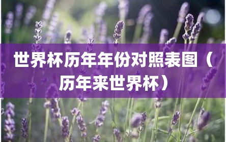 世界杯历年年份对照表图（历年来世界杯）