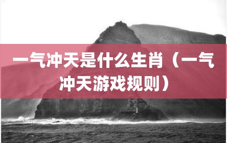 一气冲天是什么生肖（一气冲天游戏规则）