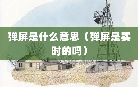 弹屏是什么意思（弹屏是实时的吗）