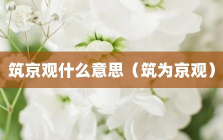 筑京观什么意思（筑为京观）