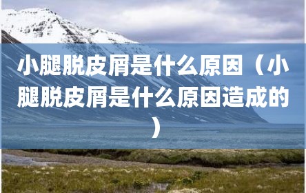 小腿脱皮屑是什么原因（小腿脱皮屑是什么原因造成的）