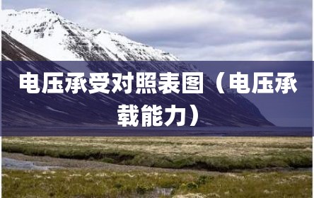 电压承受对照表图（电压承载能力）