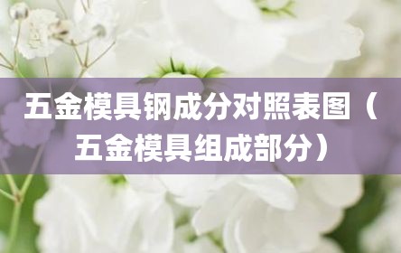 五金模具钢成分对照表图（五金模具组成部分）
