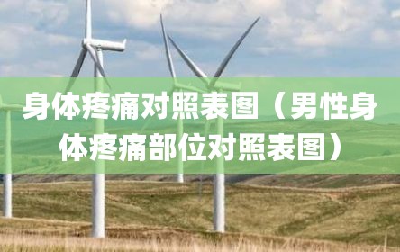 身体疼痛对照表图（男性身体疼痛部位对照表图）