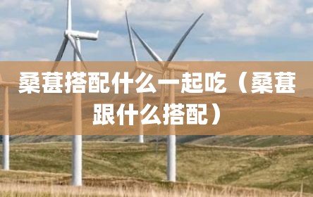 桑葚搭配什么一起吃（桑葚跟什么搭配）