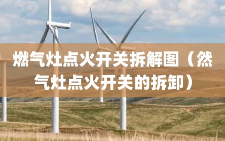 燃气灶点火开关拆解图（然气灶点火开关的拆卸）