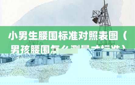 小男生腰围标准对照表图（男孩腰围怎么测量才标准）