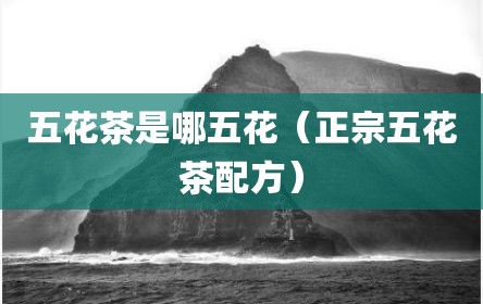 五花茶是哪五花（正宗五花茶配方）