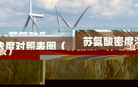苏氨酸密度浓度对照表图（苏氨酸rf标准值表）