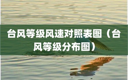 台风等级风速对照表图（台风等级分布图）