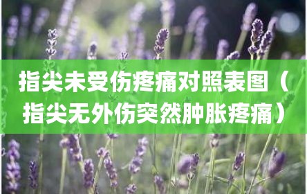 指尖未受伤疼痛对照表图（指尖无外伤突然肿胀疼痛）
