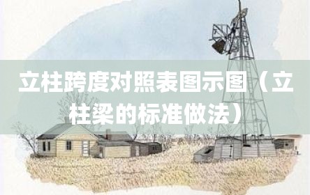 立柱跨度对照表图示图（立柱梁的标准做法）