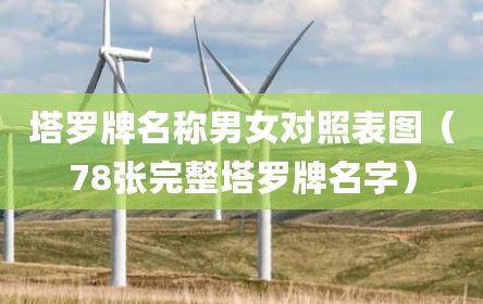 塔罗牌名称男女对照表图（78张完整塔罗牌名字）