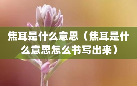 焦耳是什么意思（焦耳是什么意思怎么书写出来）