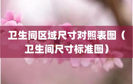 卫生间区域尺寸对照表图（卫生间尺寸标准图）