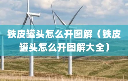 铁皮罐头怎么开图解（铁皮罐头怎么开图解大全）