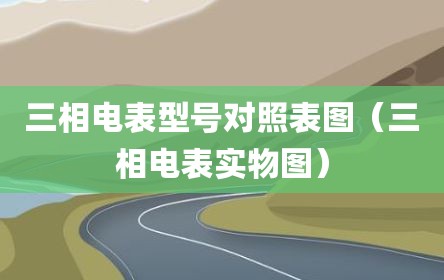 三相电表型号对照表图（三相电表实物图）