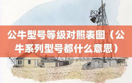 公牛型号等级对照表图（公牛系列型号都什么意思）