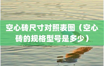 空心砖尺寸对照表图（空心砖的规格型号是多少）