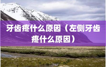 牙齿疼什么原因（左侧牙齿疼什么原因）