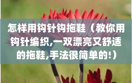 怎样用钩针钩拖鞋（教你用钩针编织,一双漂亮又舒适的拖鞋,手法很简单的!）