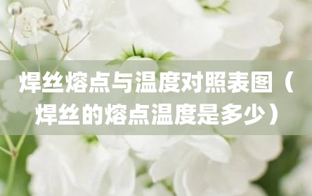 焊丝熔点与温度对照表图（焊丝的熔点温度是多少）