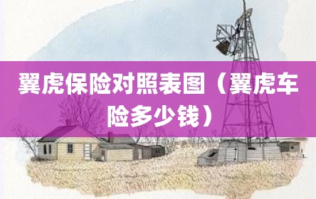 翼虎保险对照表图（翼虎车险多少钱）