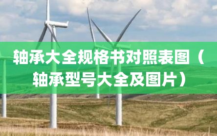 轴承大全规格书对照表图（轴承型号大全及图片）
