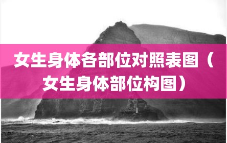 女生身体各部位对照表图（女生身体部位构图）