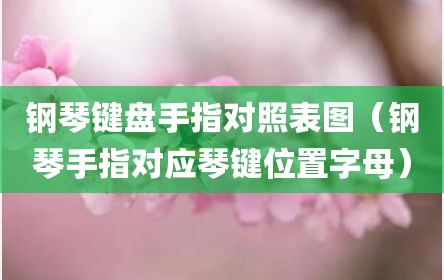 钢琴键盘手指对照表图（钢琴手指对应琴键位置字母）