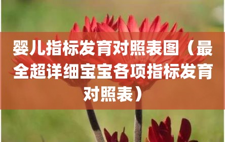 婴儿指标发育对照表图（最全超详细宝宝各项指标发育对照表）