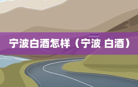 宁波白酒怎样（宁波 白酒）