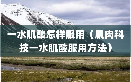 一水肌酸怎样服用（肌肉科技一水肌酸服用方法）