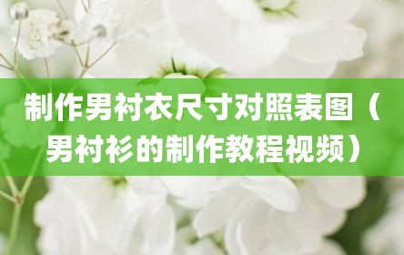 制作男衬衣尺寸对照表图（男衬衫的制作教程视频）