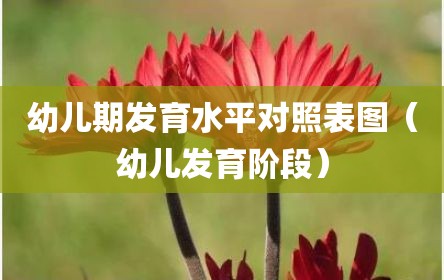幼儿期发育水平对照表图（幼儿发育阶段）