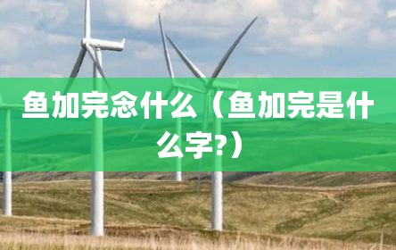 鱼加完念什么（鱼加完是什么字?）