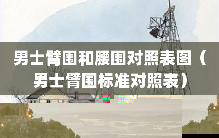 男士臂围和腰围对照表图（男士臂围标准对照表）