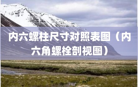 内六螺柱尺寸对照表图（内六角螺栓剖视图）