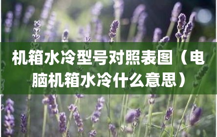 机箱水冷型号对照表图（电脑机箱水冷什么意思）