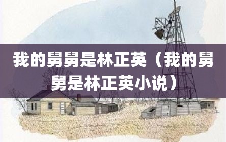我的舅舅是林正英（我的舅舅是林正英小说）