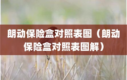 朗动保险盒对照表图（朗动保险盒对照表图解）