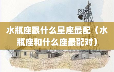 水瓶座跟什么星座最配（水瓶座和什么座最配对）