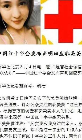 郭美美红十字（郭美美红十字会啥关系）