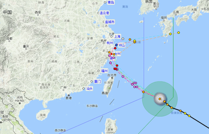 台州台风路径（台州台风路径实时）