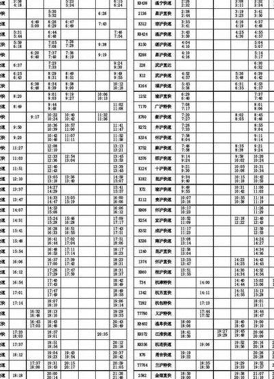 火车列次查询（列车车次查询）