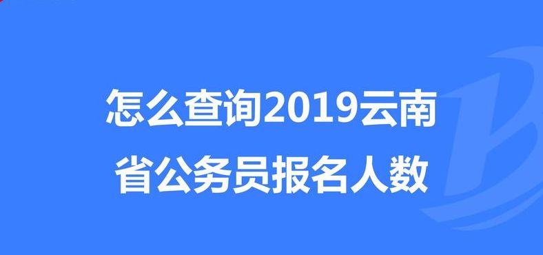 云南省公务员报名人数查询（云南省公务员报名人数查询系统）